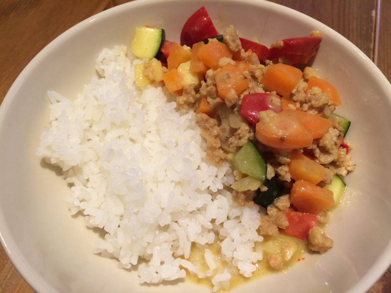 Gemüse-Curry mit Soja-Schnetzel